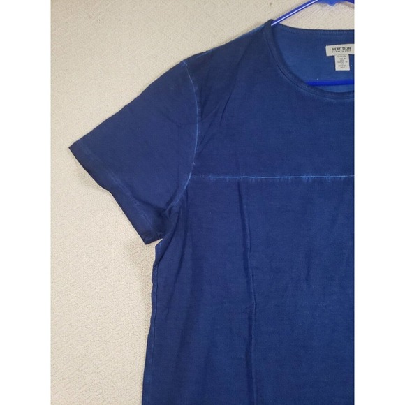 Kenneth Cole Shirt Men Large L Deep Atlantic Reaction Graphic-Print Short Sleeve - Picture 2 of 8